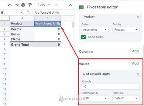 google sheets pivot table percentage of subtotal|Google Sheets Pivot Table: Calculate the Percentage .